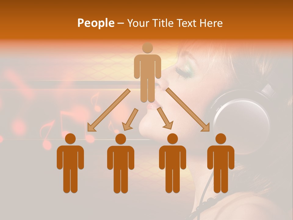 Woman Celebrate Young PowerPoint Template