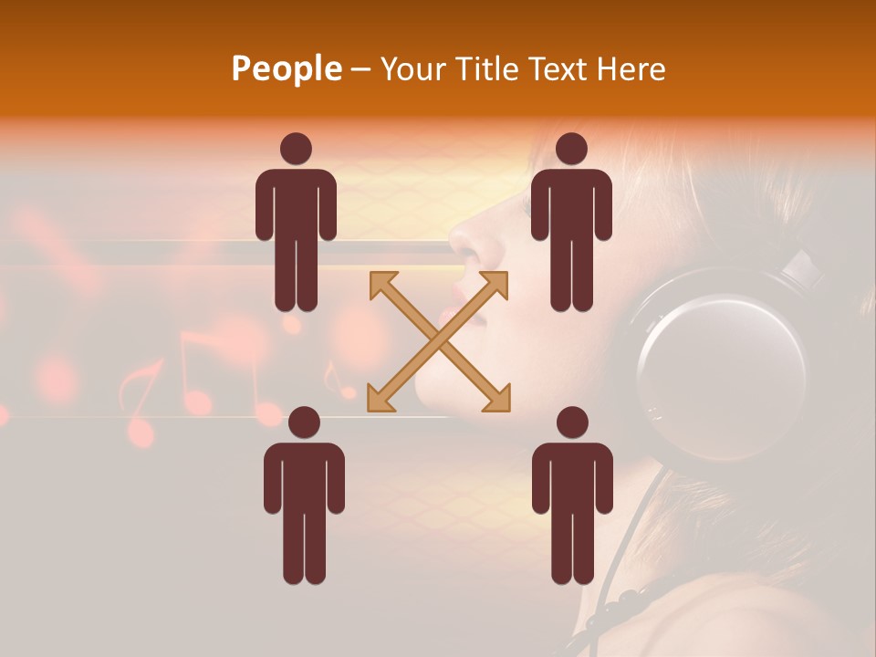 Woman Celebrate Young PowerPoint Template