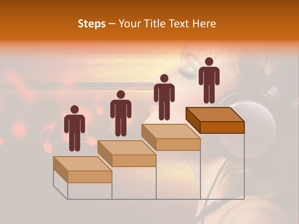 Woman Celebrate Young PowerPoint Template