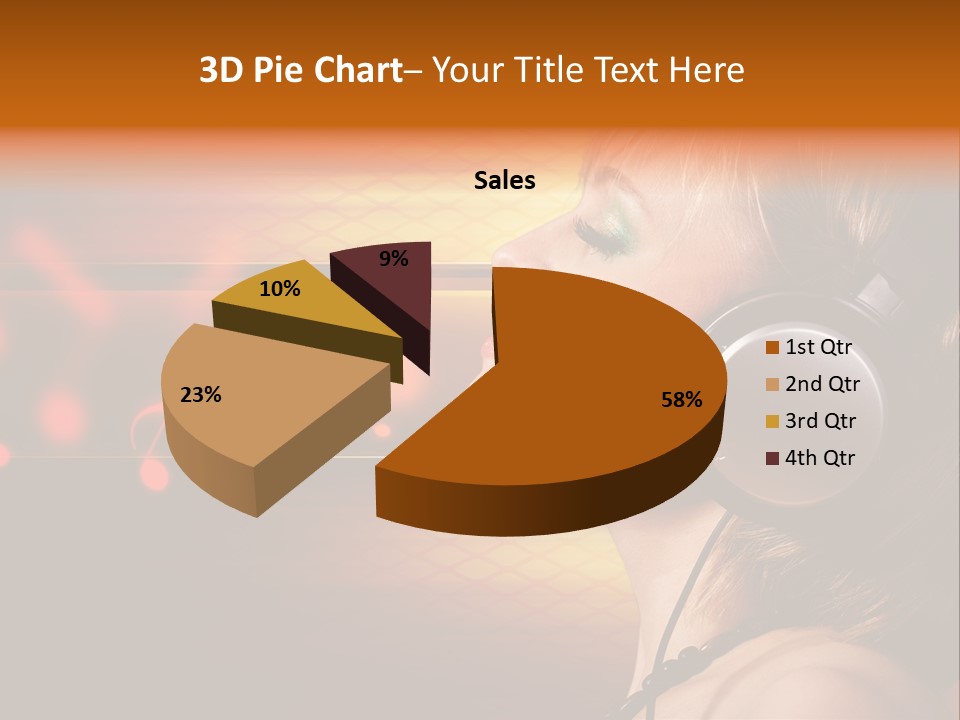 Woman Celebrate Young PowerPoint Template