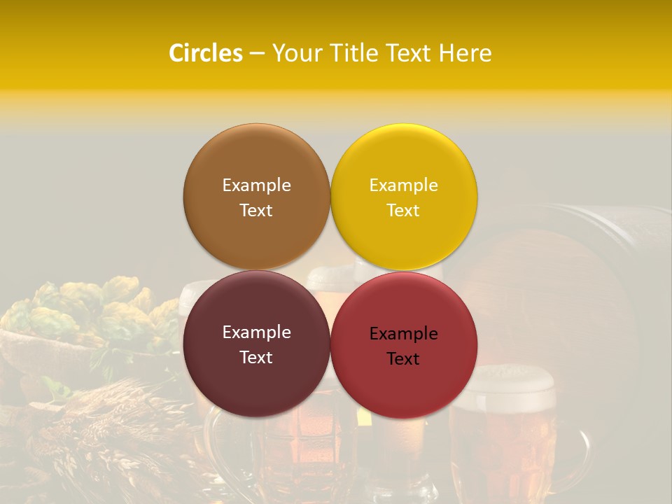 Celebration Brown Golden PowerPoint Template