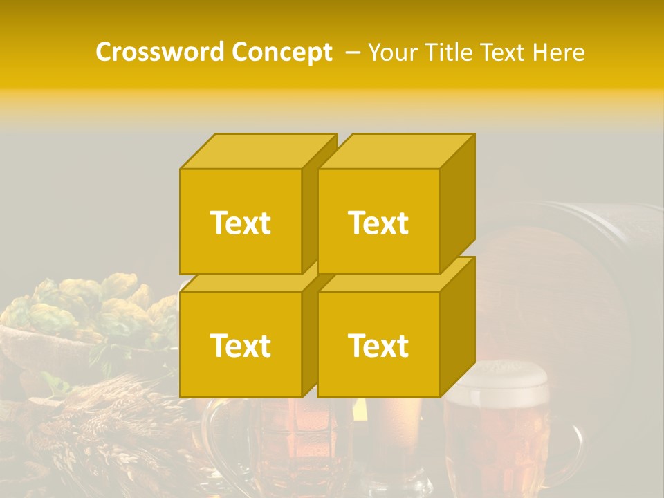 Celebration Brown Golden PowerPoint Template