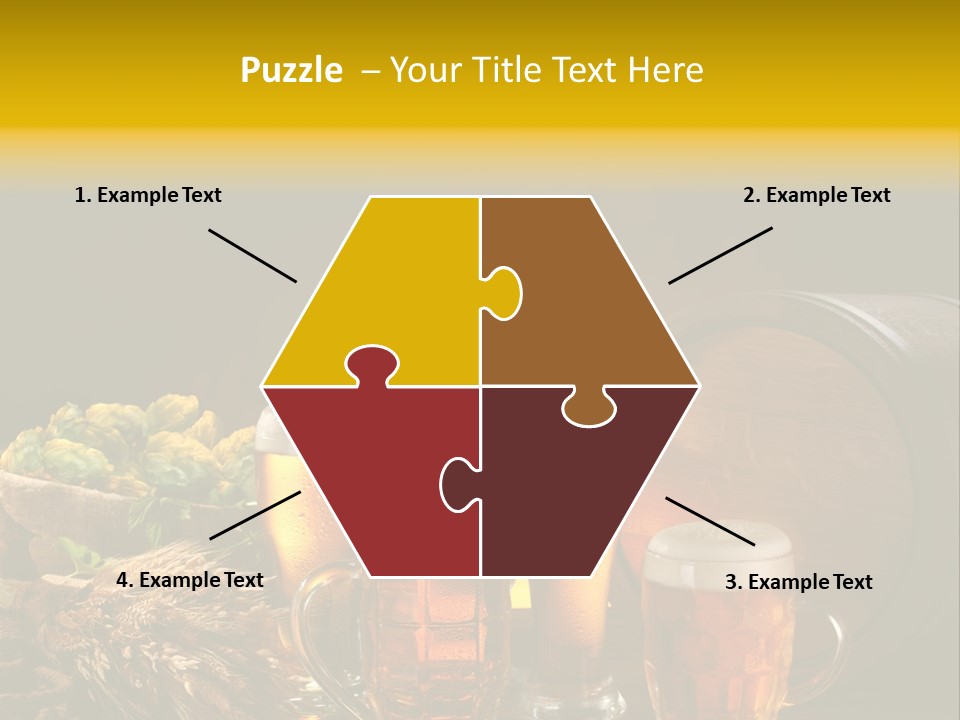 Celebration Brown Golden PowerPoint Template