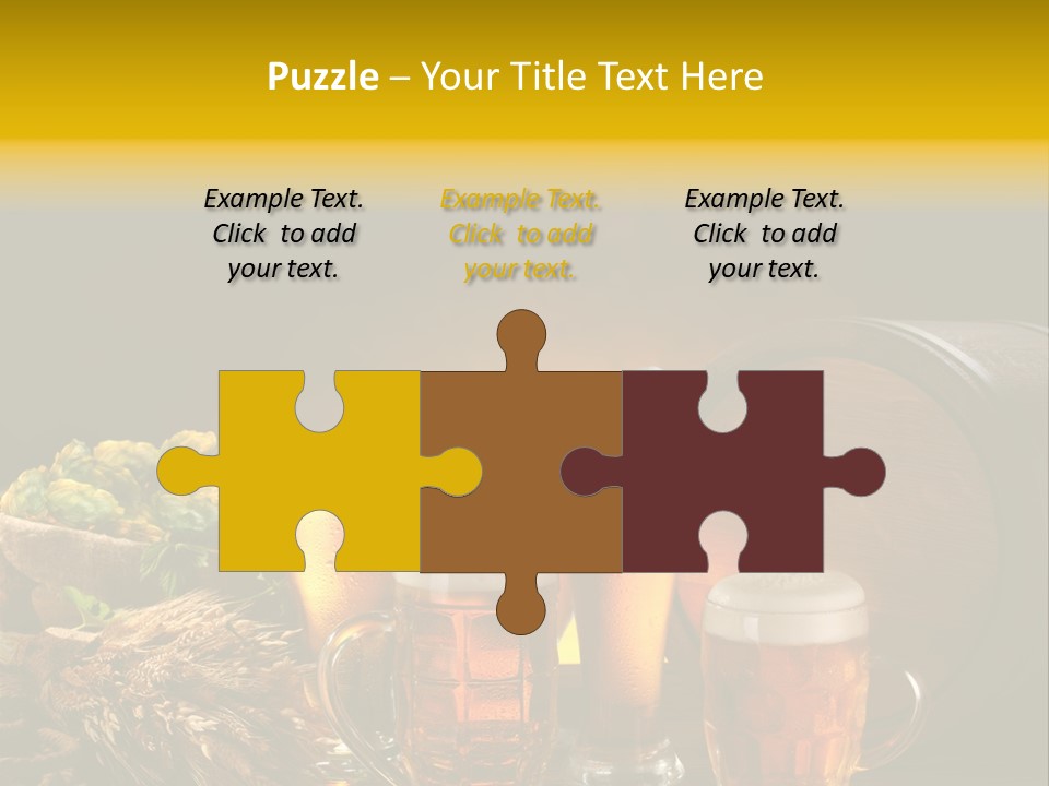 Celebration Brown Golden PowerPoint Template