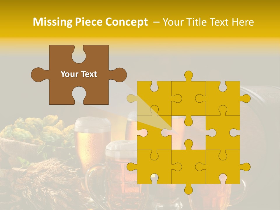 Celebration Brown Golden PowerPoint Template