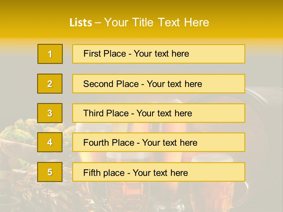 Celebration Brown Golden PowerPoint Template