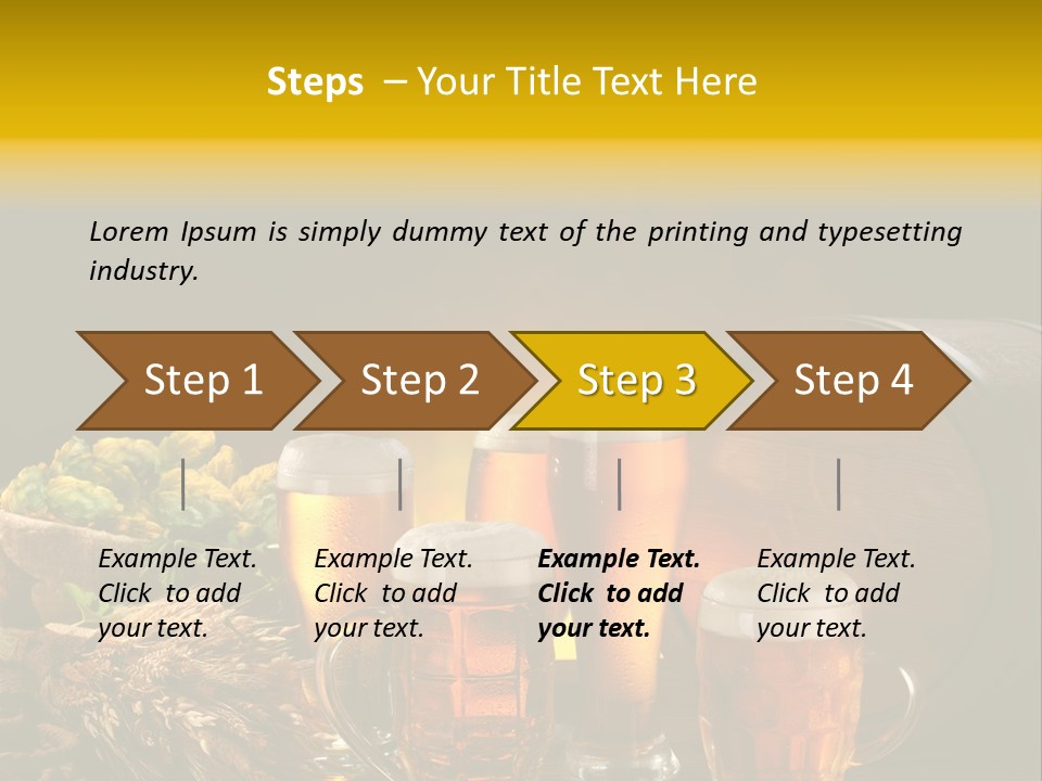 Celebration Brown Golden PowerPoint Template