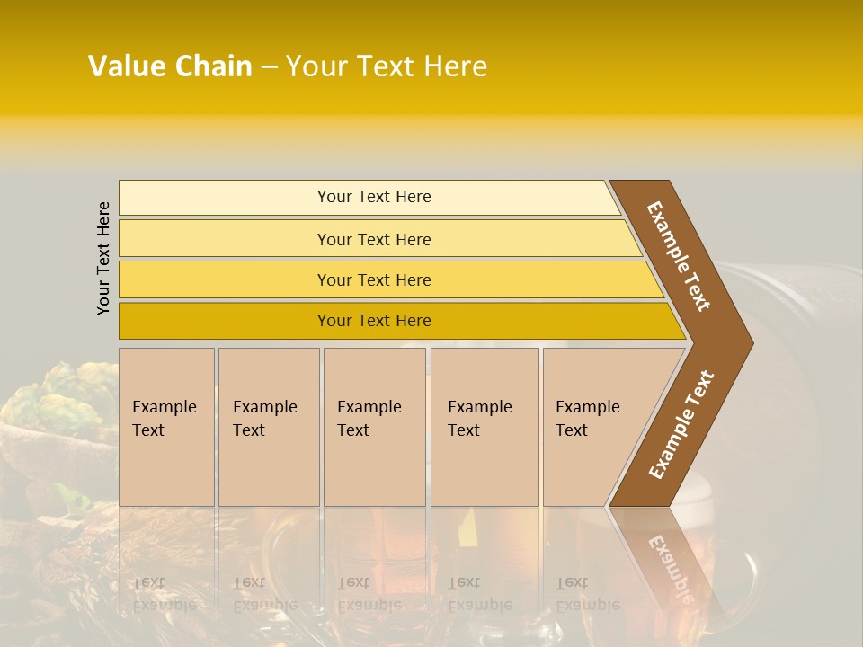 Celebration Brown Golden PowerPoint Template