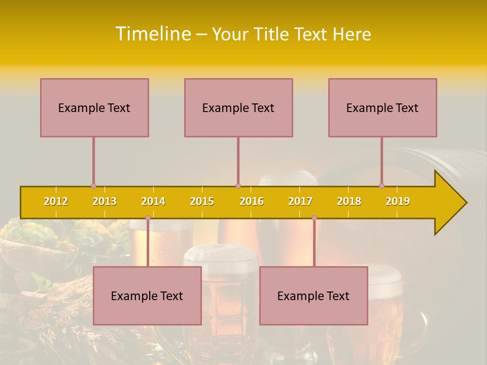 Celebration Brown Golden PowerPoint Template