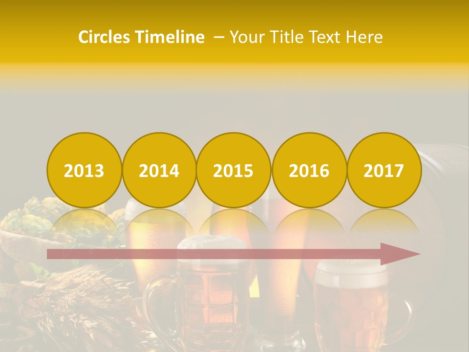 Celebration Brown Golden PowerPoint Template