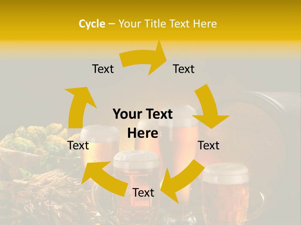 Celebration Brown Golden PowerPoint Template