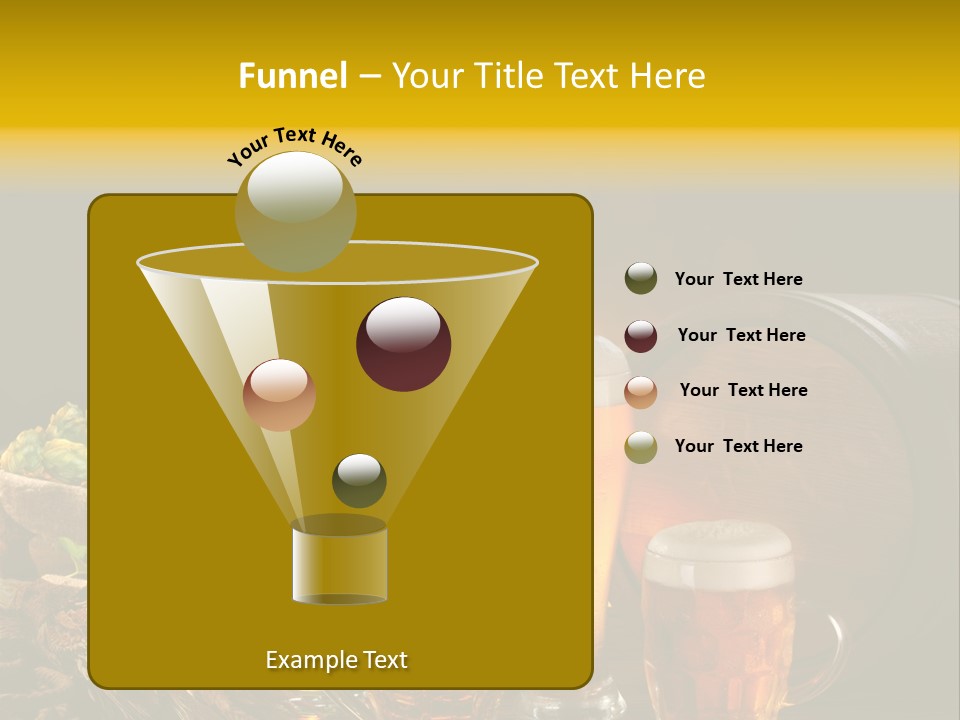 Celebration Brown Golden PowerPoint Template