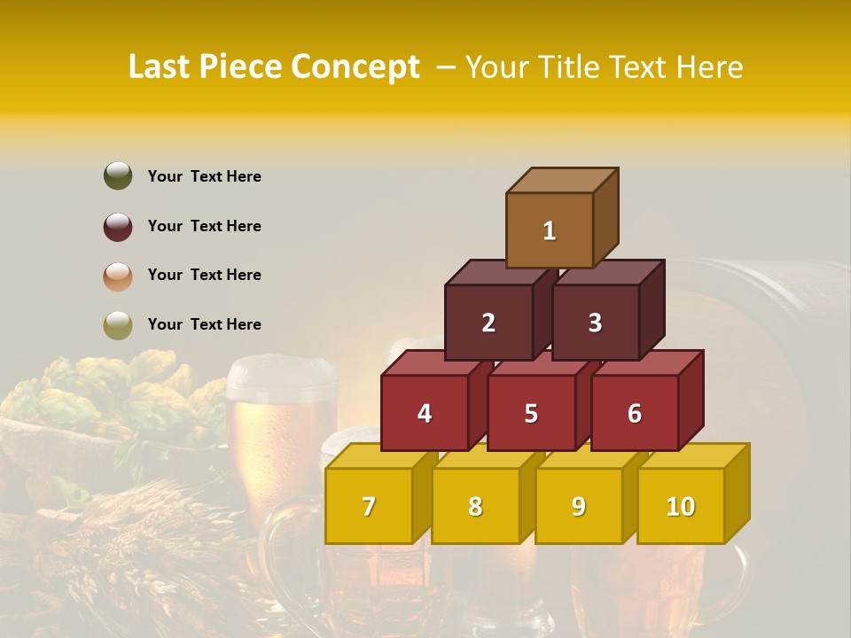 Celebration Brown Golden PowerPoint Template