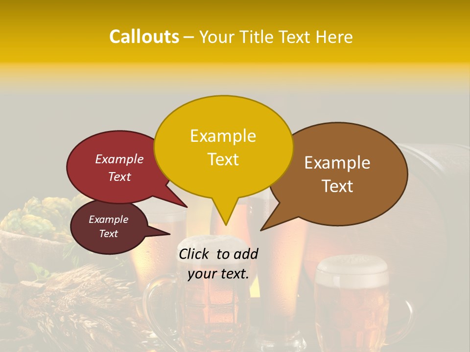 Celebration Brown Golden PowerPoint Template