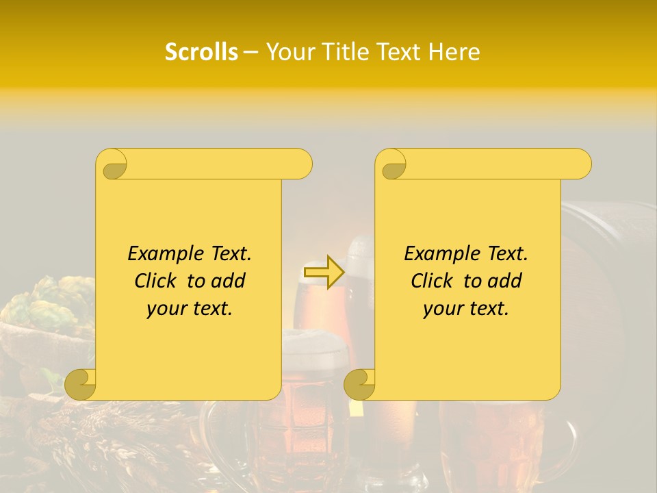 Celebration Brown Golden PowerPoint Template