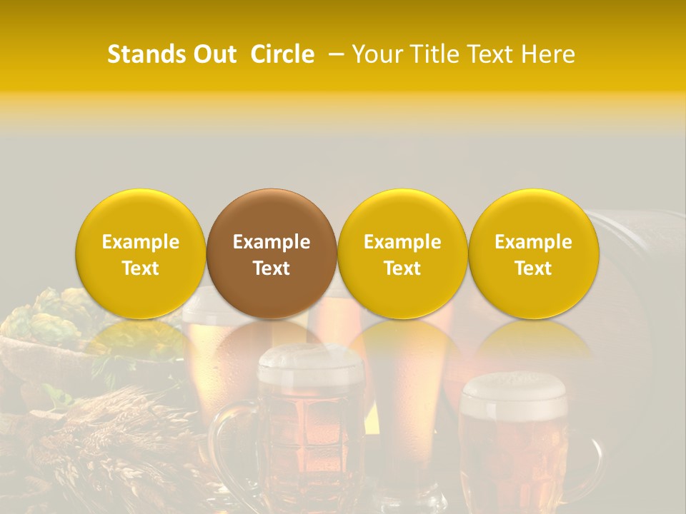 Celebration Brown Golden PowerPoint Template