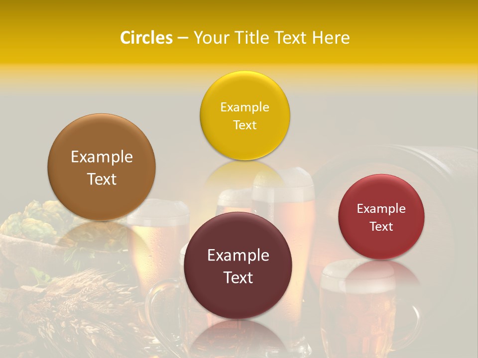 Celebration Brown Golden PowerPoint Template