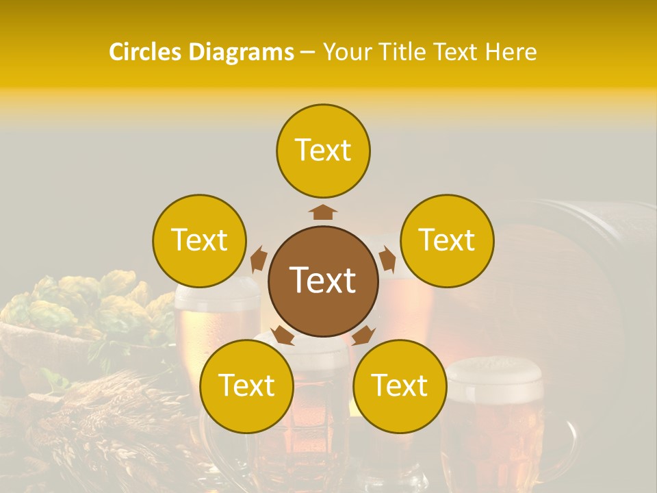 Celebration Brown Golden PowerPoint Template