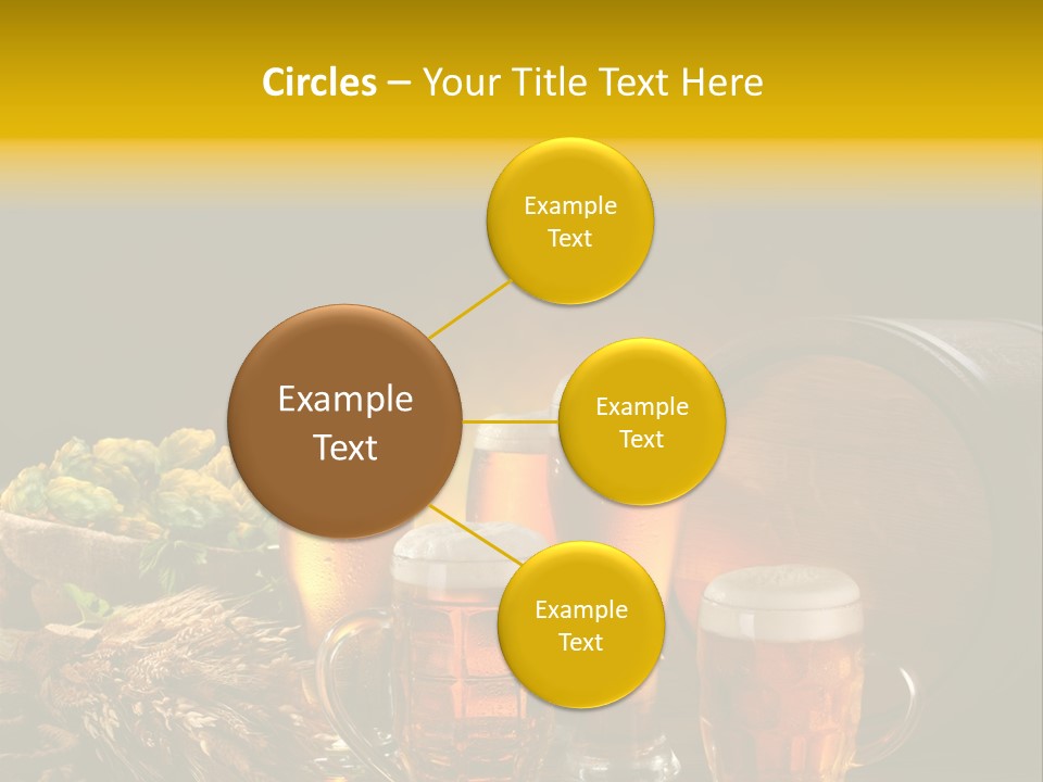 Celebration Brown Golden PowerPoint Template