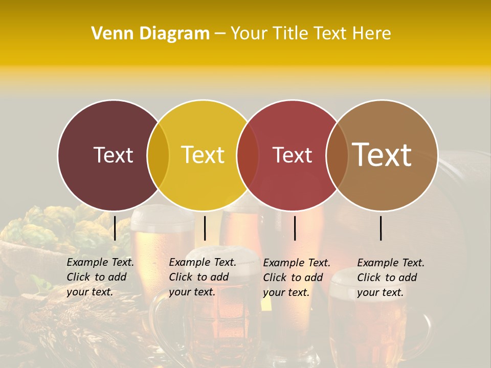Celebration Brown Golden PowerPoint Template