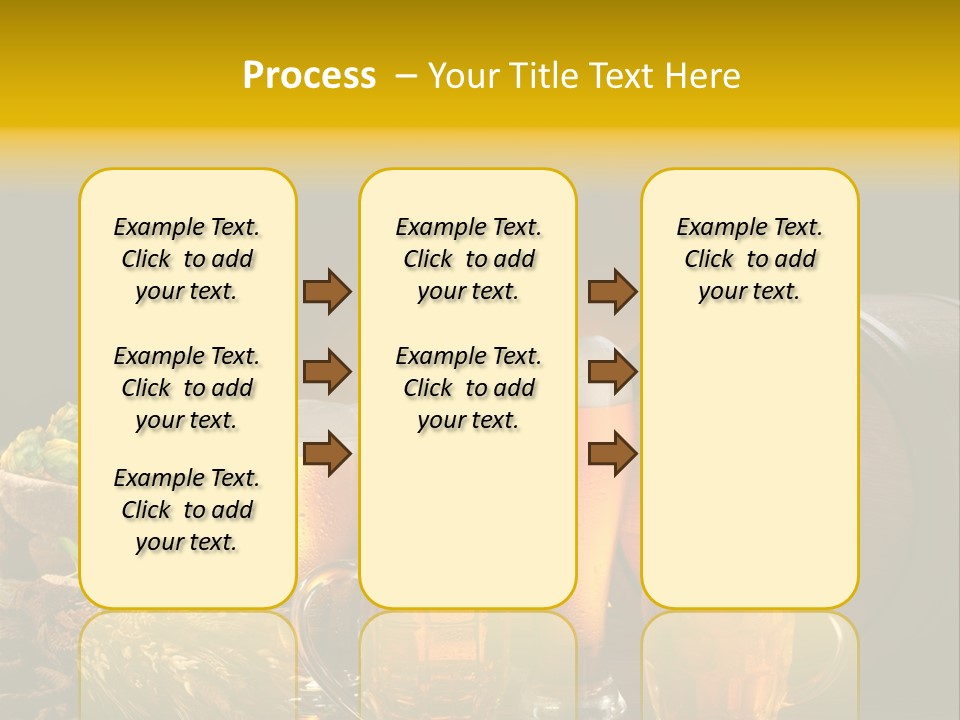 Celebration Brown Golden PowerPoint Template