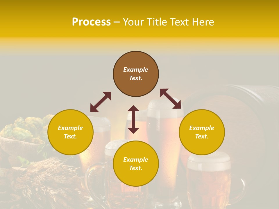 Celebration Brown Golden PowerPoint Template
