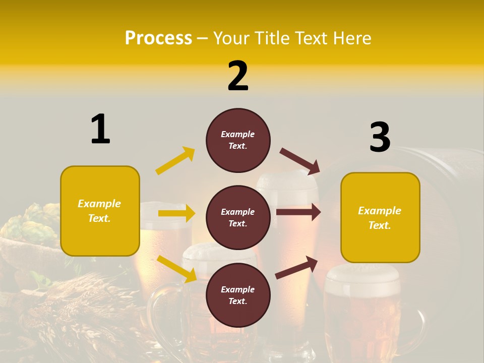 Celebration Brown Golden PowerPoint Template