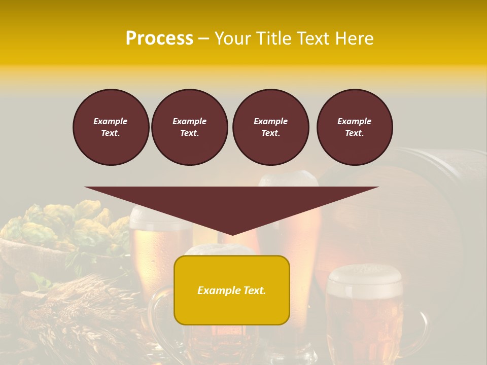 Celebration Brown Golden PowerPoint Template