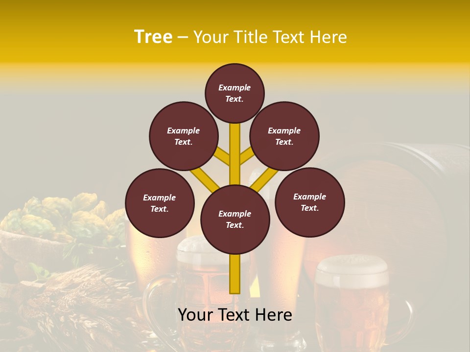 Celebration Brown Golden PowerPoint Template