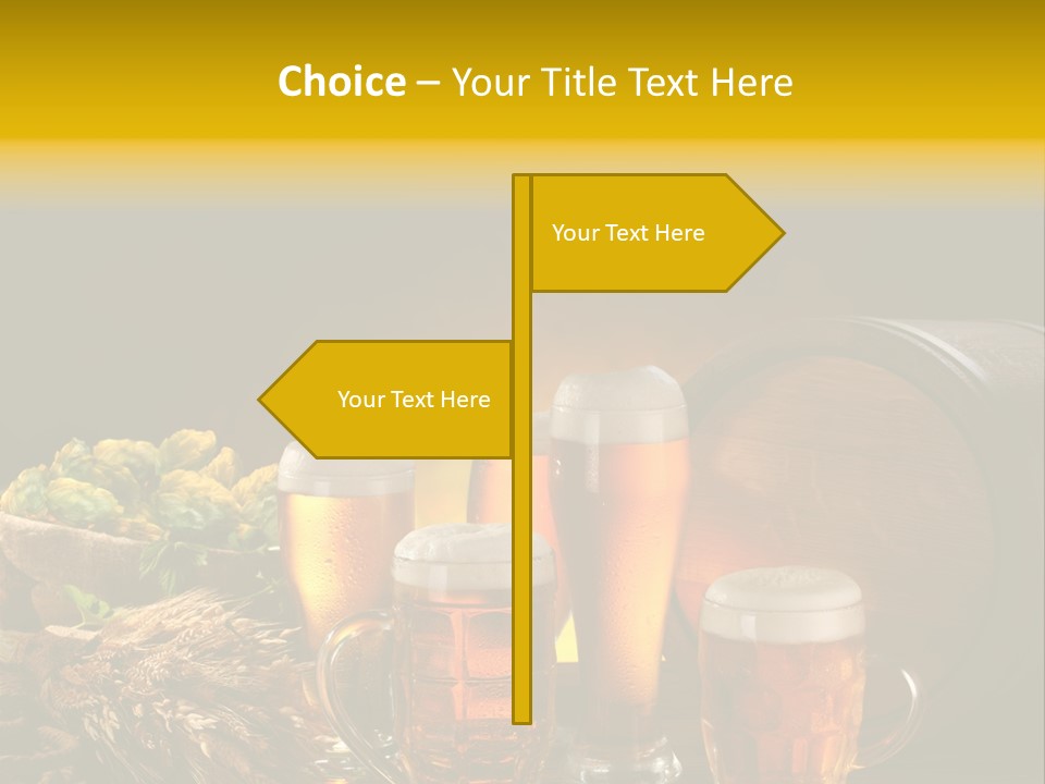 Celebration Brown Golden PowerPoint Template