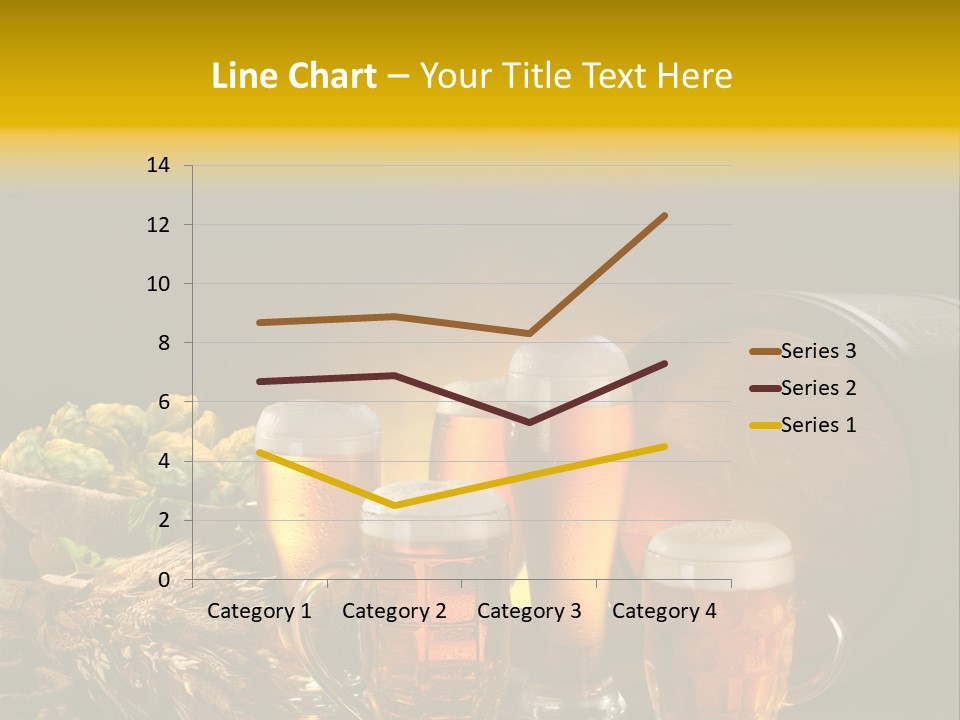 Celebration Brown Golden PowerPoint Template