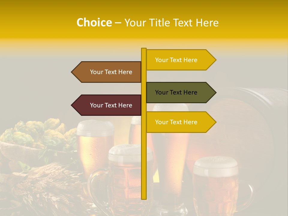 Celebration Brown Golden PowerPoint Template