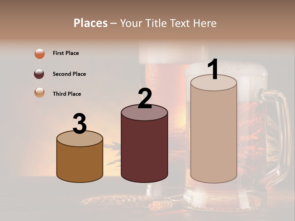 Beaker Alcohol Wooden PowerPoint Template