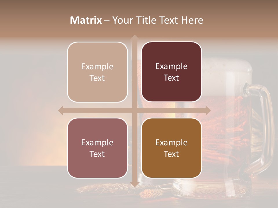 Beaker Alcohol Wooden PowerPoint Template