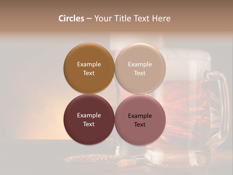 Beaker Alcohol Wooden PowerPoint Template