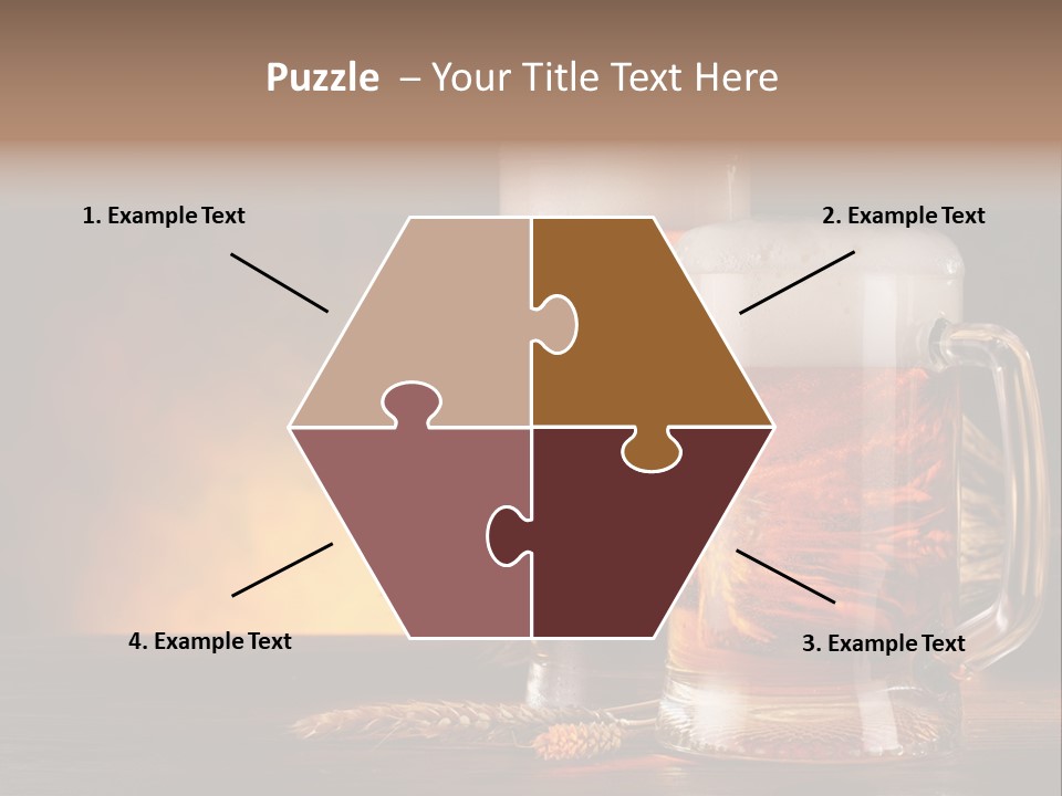 Beaker Alcohol Wooden PowerPoint Template