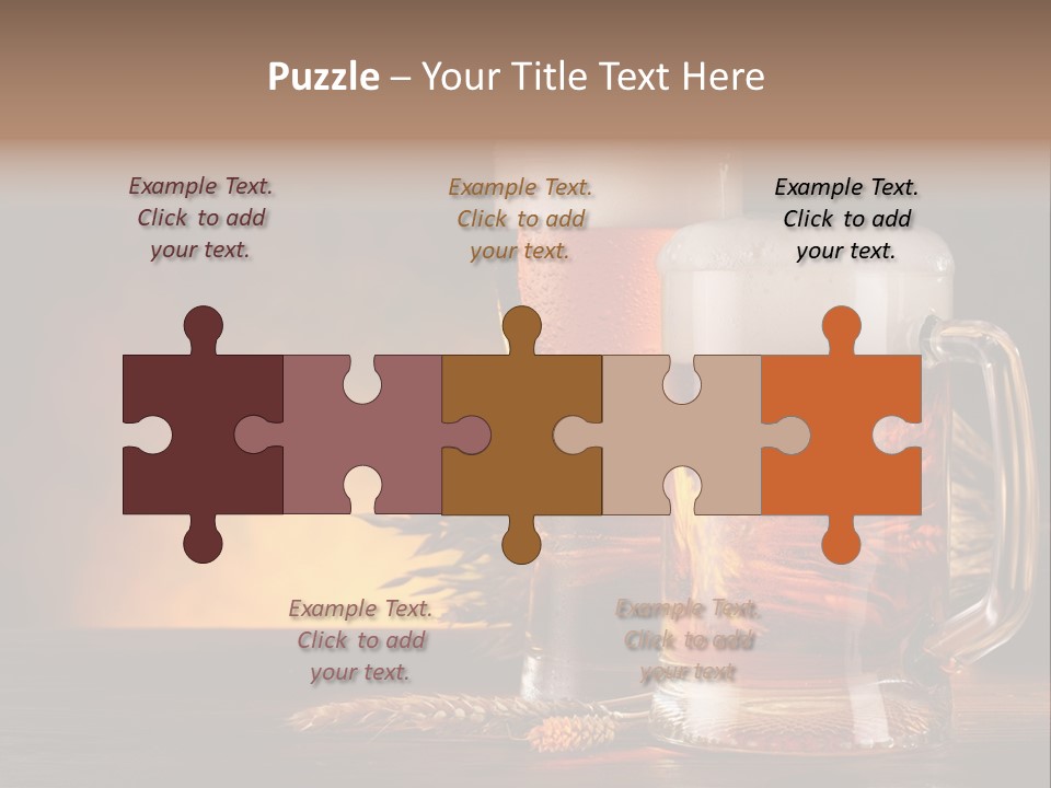 Beaker Alcohol Wooden PowerPoint Template