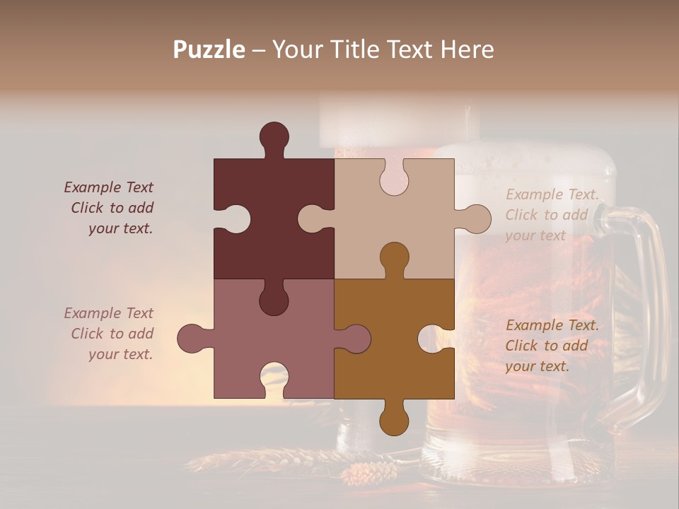 Beaker Alcohol Wooden PowerPoint Template