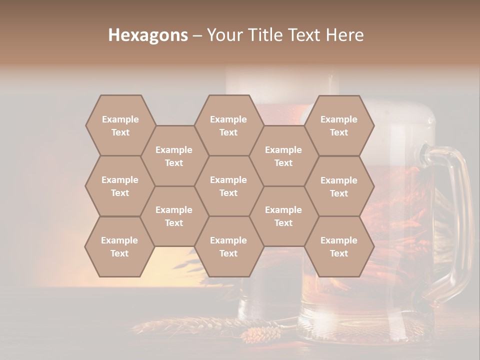 Beaker Alcohol Wooden PowerPoint Template