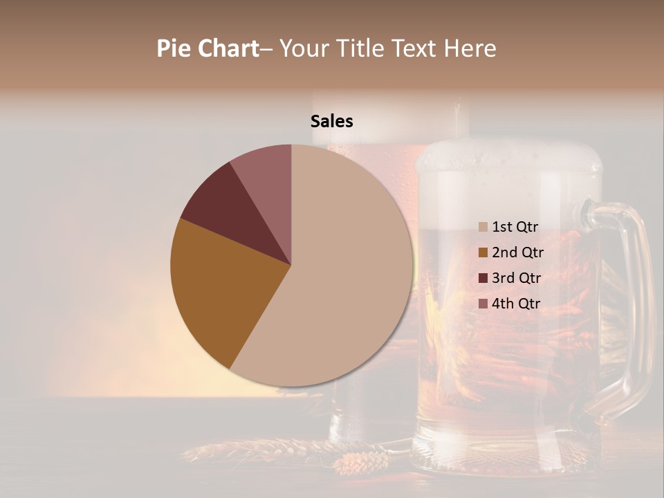 Beaker Alcohol Wooden PowerPoint Template