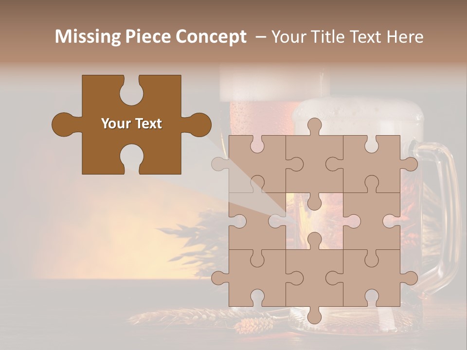 Beaker Alcohol Wooden PowerPoint Template