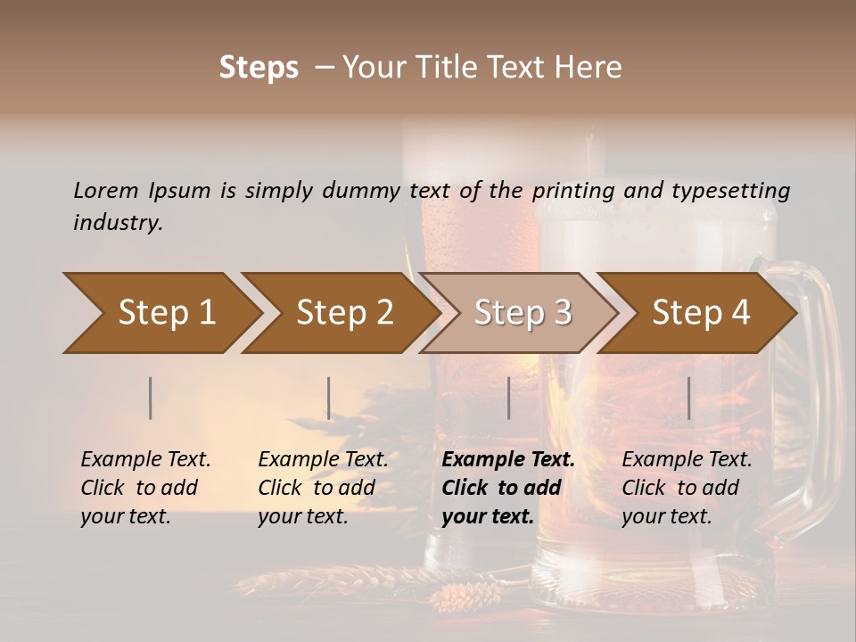 Beaker Alcohol Wooden PowerPoint Template