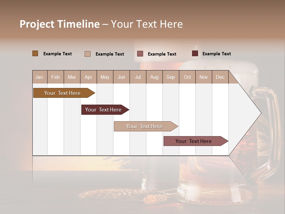 Beaker Alcohol Wooden PowerPoint Template