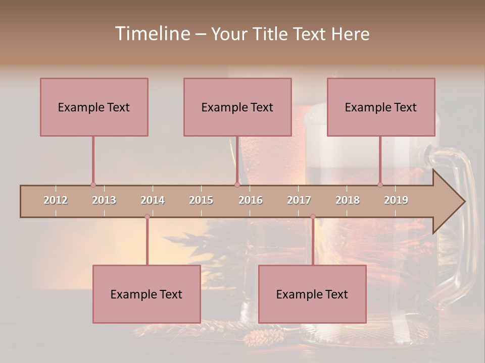 Beaker Alcohol Wooden PowerPoint Template