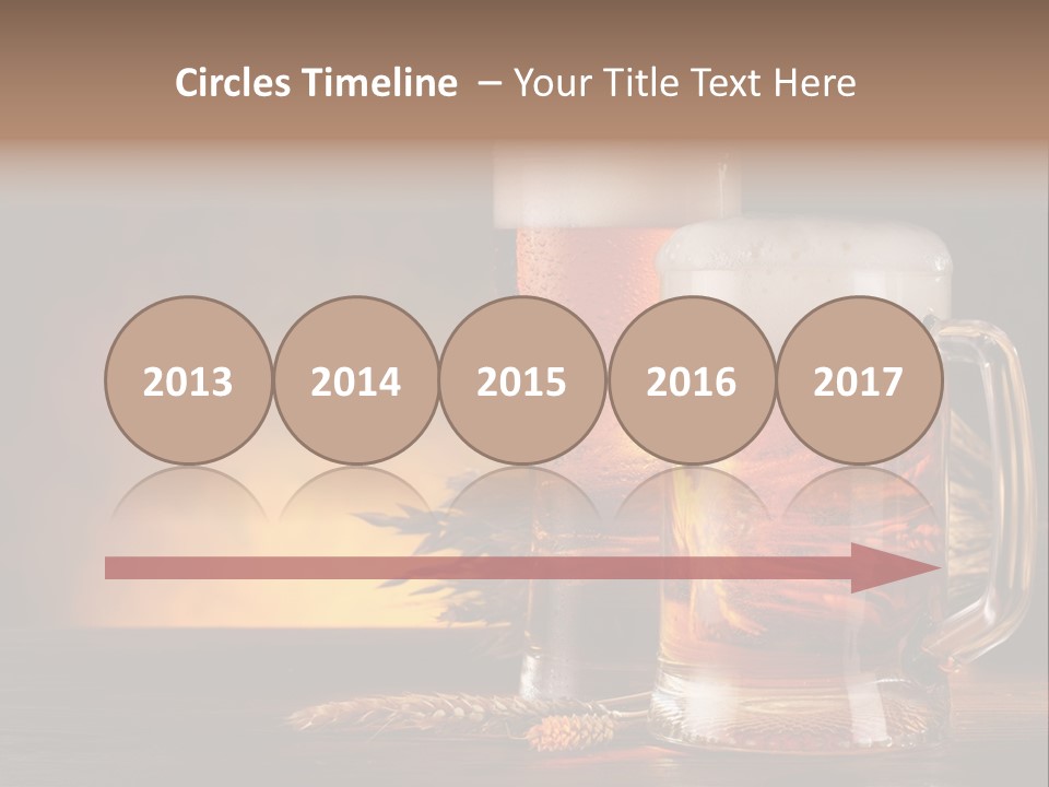 Beaker Alcohol Wooden PowerPoint Template