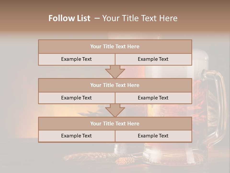 Beaker Alcohol Wooden PowerPoint Template