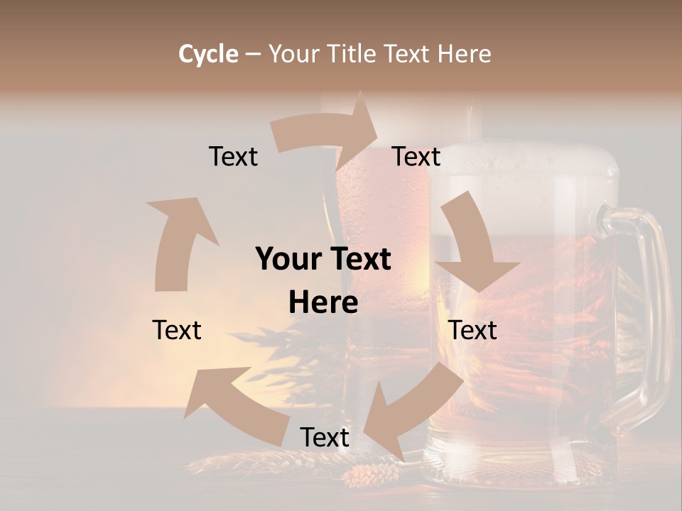 Beaker Alcohol Wooden PowerPoint Template