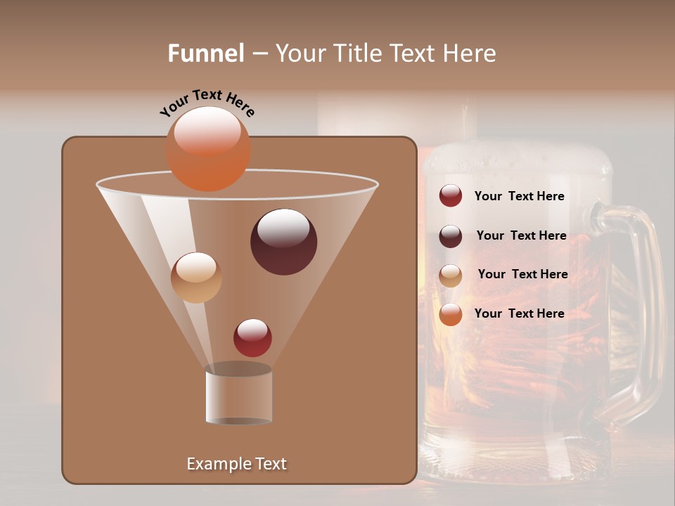 Beaker Alcohol Wooden PowerPoint Template