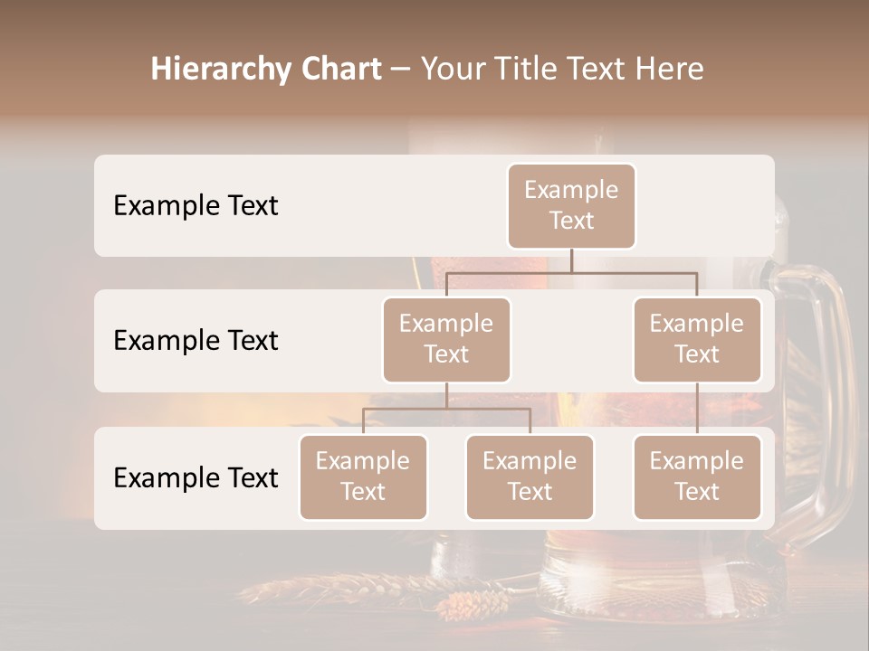 Beaker Alcohol Wooden PowerPoint Template