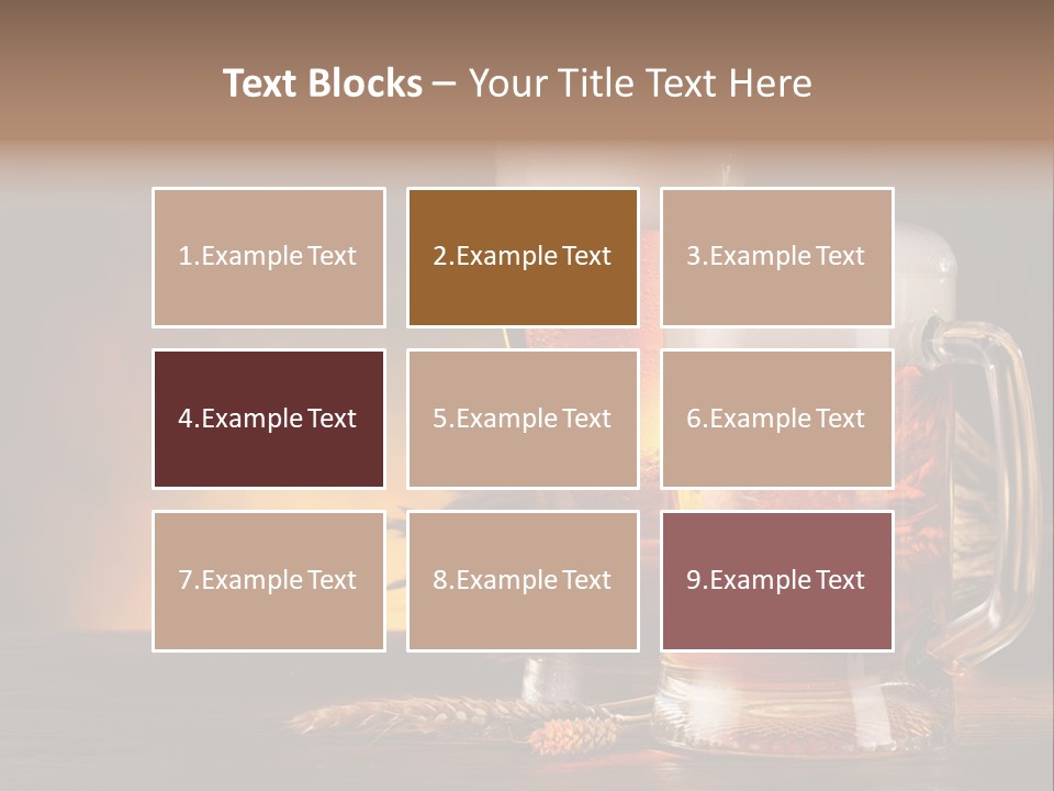 Beaker Alcohol Wooden PowerPoint Template